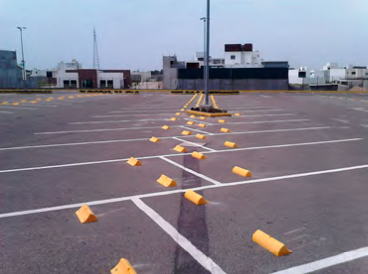 Tope para cajón de estacionamiento CACTUS TRAFFIC