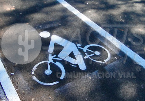 Delineador de carril para bicicleta-image