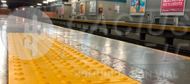 Guías táctiles para marcaje vial